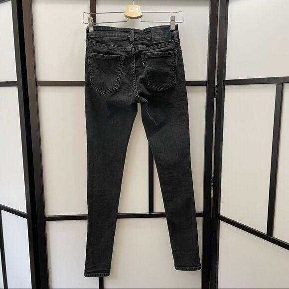 711 Skinny Signature by Levi Strauss [25/30] Black/Grey Denim Jeans Boys\Unisex - Picture 3 of 11